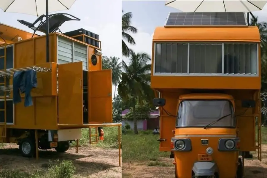 അരുണിന്റെ ഹിറ്റായ മുച്ചക്രവീടിനെ അഭിനന്ദിച്ച് ആനന്ദ് മഹീന്ദ്ര