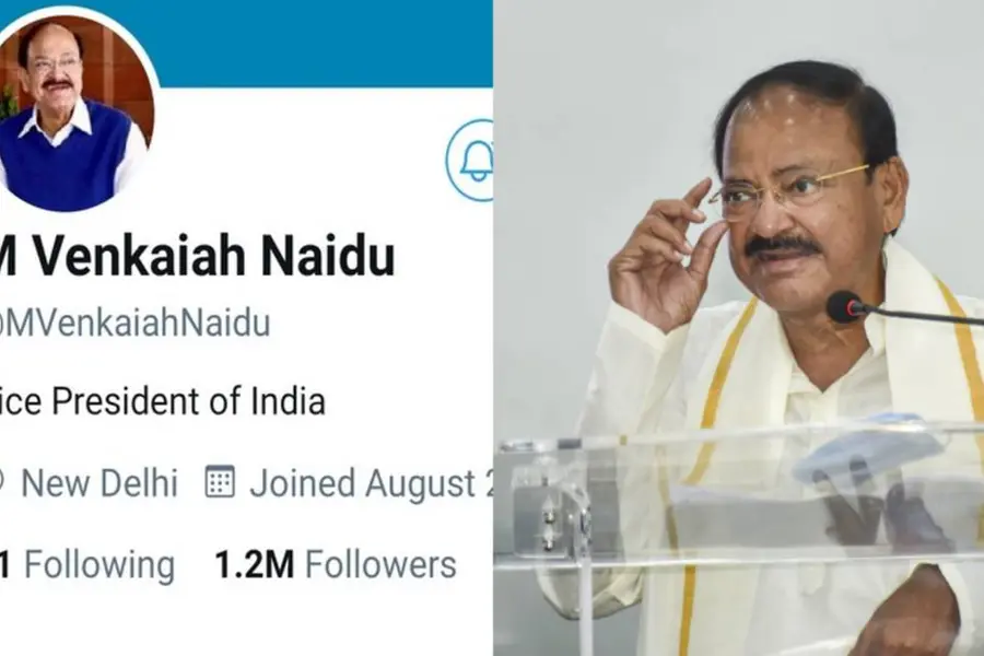 ഉപരാഷ്ട്രപതി വെങ്കയ്യ നായിഡുവിന്റെ വ്യക്തിഗത അക്കൗണ്ടിന്റെ ബ്ലൂ ടിക്ക് പുനഃസ്ഥാപിച്ച് ട്വിറ്റര്