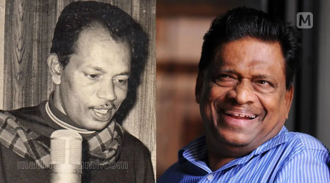 ബാബുരാജും മങ്കൊമ്പ് ഗോപാലകൃഷ്ണനും. ഫോട്ടോ: മാതൃഭൂമി ആർക്കൈവ്സ്, മധുരാജ്