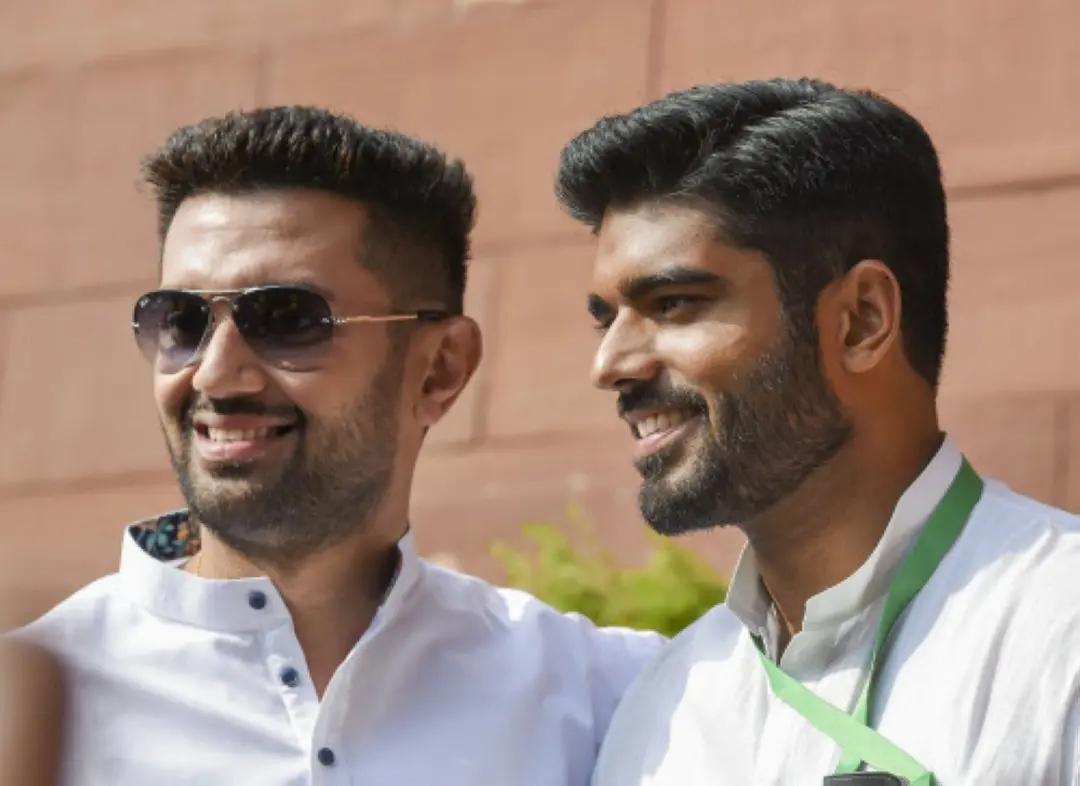 ചിരാഗ് പാസ്വാന്, പ്രിന്സ് രാജ് | Photo:PTI