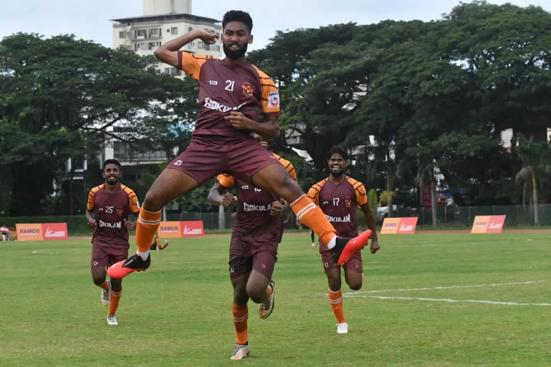 ഗോകുലത്തിന്റെ ഗോളാഘോഷം | Photo: Gokulam Kerala FC