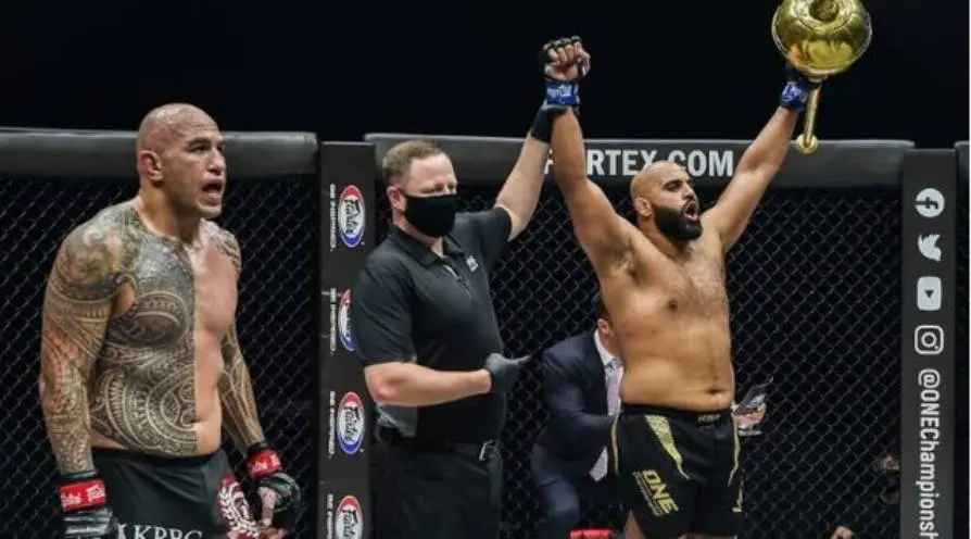 അര്ജന് ഭുള്ളറുടെ വിജയാഘോഷം | Photo: twitter|one championship