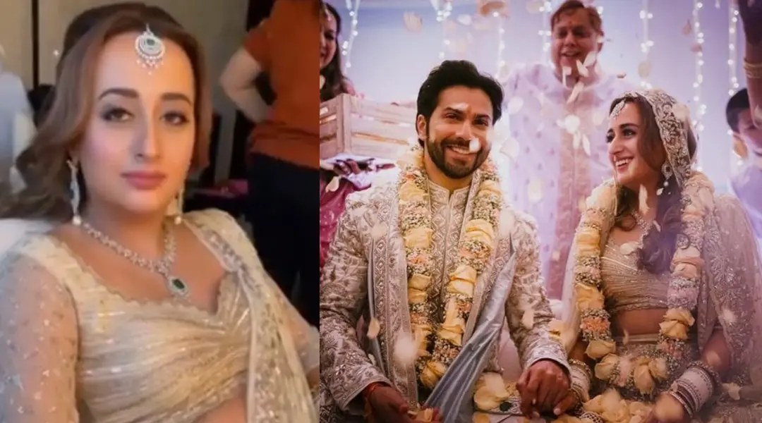 നടാഷയും വരുണും വിവാഹത്തിനിടെ | Photo: instagram.com|varundvn|
