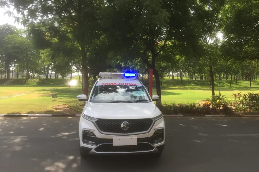 മന്ത്രി ആവശ്യപ്പെട്ടു, എം.ജി. മോട്ടോഴ്സ് ചെയ്തു; കോവിഡ് രോഗികള്ക്കായി 100 ഹെക്ടര് ആംബുലന്സ്