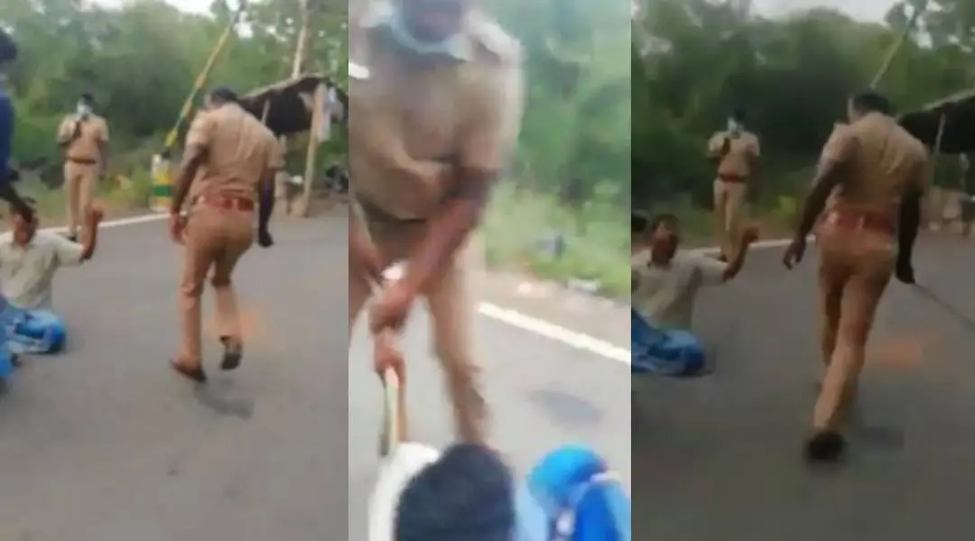മുരുകേശനെ മര്ദിക്കുന്നതിന്റെ ദൃശ്യങ്ങള്