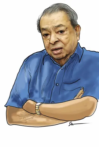Dr Verghese Kurien | Portrait Illustration : N N Sajeevan