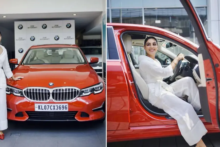 എന്റെ സന്തോഷം നിങ്ങളുമായി പങ്കുവയ്ക്കുന്നു; BMW 3 സീരീസ് സ്വന്തമാക്കി സംയുക്ത മേനോന്