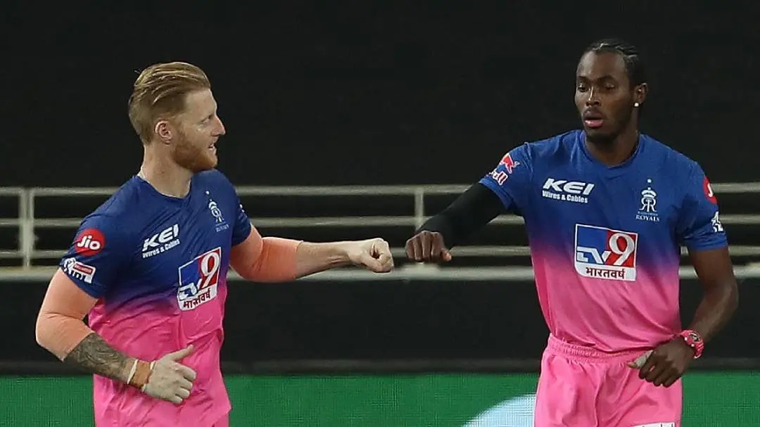 ബെന്‍ സ്‌റ്റോക്ക്‌സും ജോഫ്ര ആര്‍ച്ചറും | Photo: Twitter|IPL