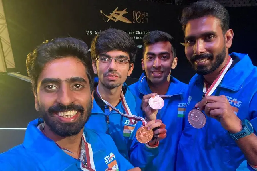 ഏഷ്യന് ടേബിള് ടെന്നീസ് ചാമ്പ്യന്ഷിപ്പില് ഇന്ത്യയ്ക്ക് രണ്ട് വെങ്കലം