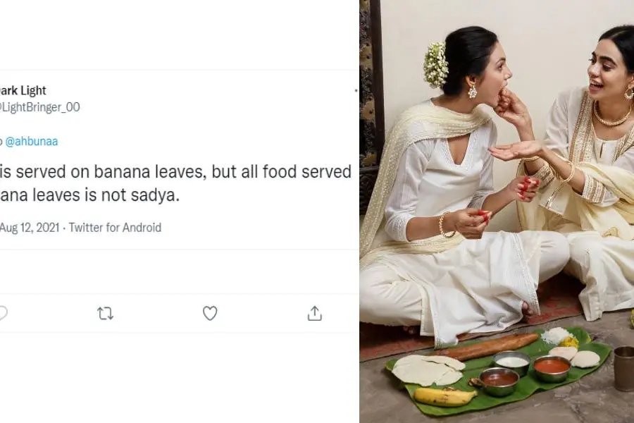 ഓണസദ്യയ്ക്ക് പകരം ഇഡ്ഡലി വിളമ്പി വസ്ത്ര ബ്രാന്ഡിന്റെ പരസ്യം, വിമര്ശനവുമായി സോഷ്യല് മീഡിയ