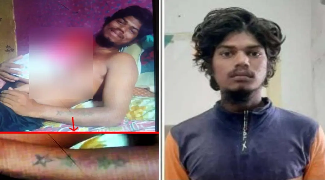പോലീസ് പുറത്തുവിട്ട പ്രതിയുടെ ചിത്രങ്ങള് | Photo: twitter.com|hydcitypolice & twitter.com|shosaidabad