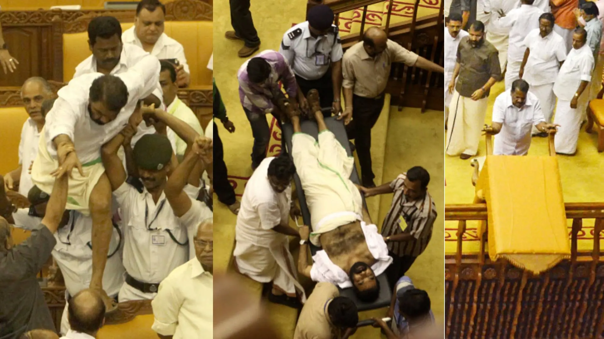 നിയമസഭാ കയ്യാങ്കളിയുടെ ദൃശ്യങ്ങള്