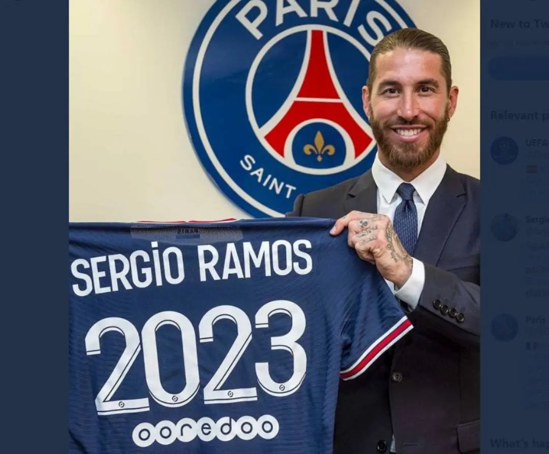 സെര്ജിയോ റാമോസ് | Photo: twitter| PSG