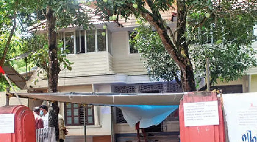 ഗൗരിയമ്മ താമസിച്ച ചാത്തനാട്ടെ കളത്തിൽപ്പറമ്പിൽ വീട്