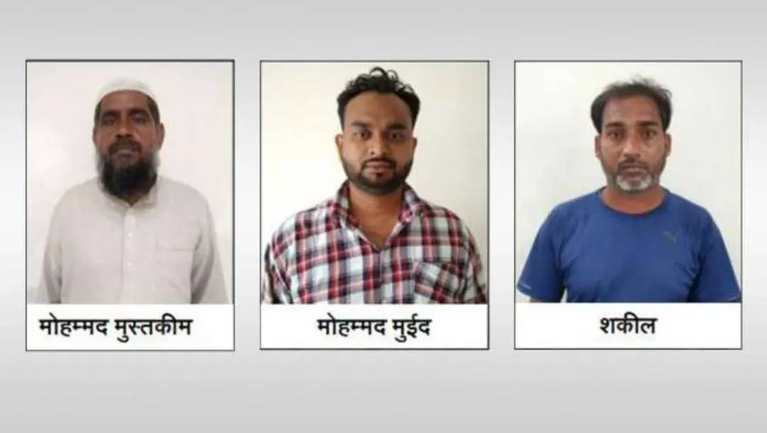 തീവ്രവാദ കേസില്‍ യുപി എ.ടി.എസ് കസ്റ്റഡിയിലെടുത്തവര്‍ | Photo: UP ATS