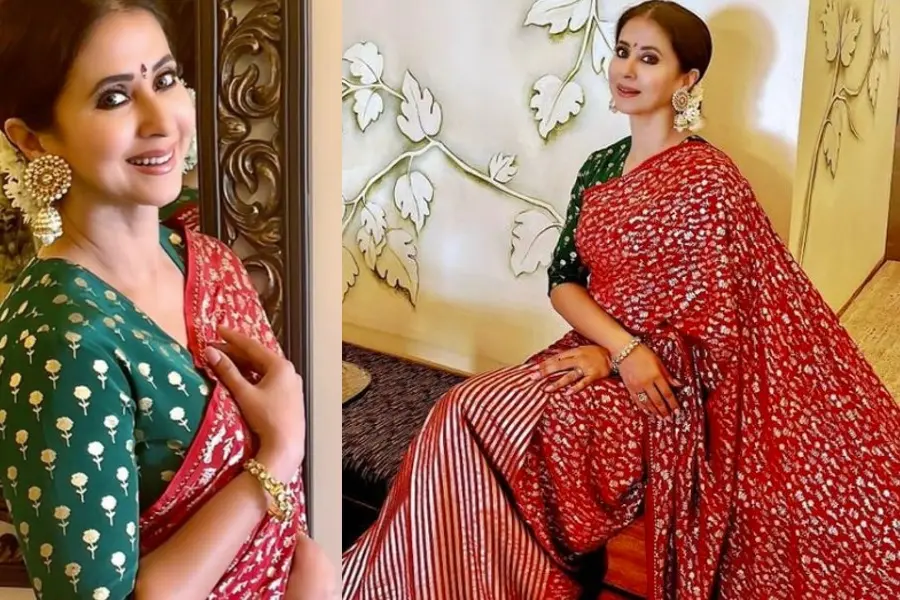 സാരിയിൽ തിളങ്ങി നടി ഊർമിള, മനോഹരമെന്ന് ആരാധകർ; ചിത്രങ്ങൾ