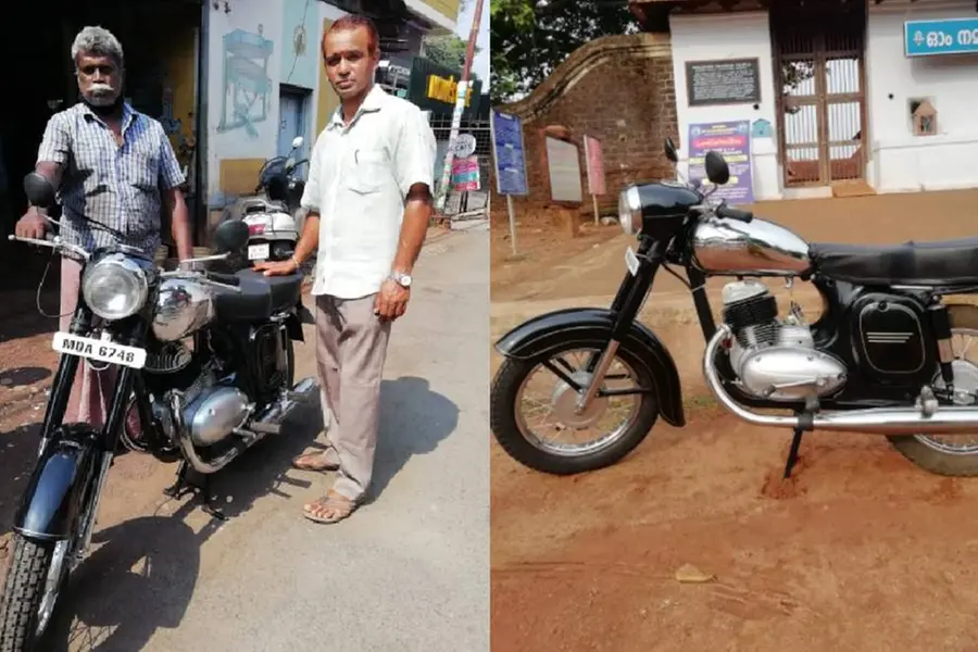 പാര്ട്സും ചാക്കിലാക്കി മെക്കാനിക്കിനെ തേടി പത്ത് കൊല്ലം; അച്ഛന്റെ ജാവയ്ക്ക് ജീവൻവെപ്പിച്ച് മകൻ