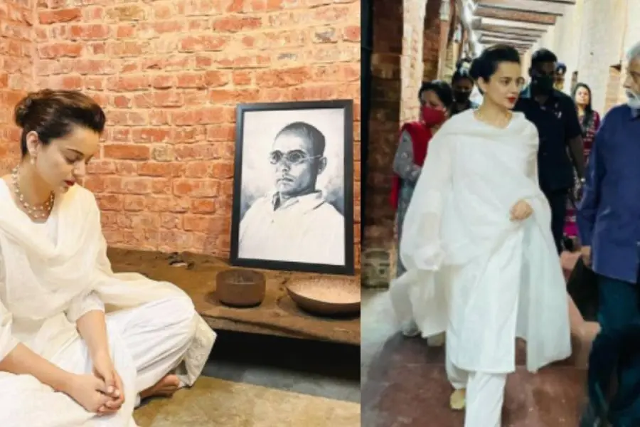 'സവർക്കർ ജിയെ അവർ എത്രമാത്രം ഭയന്നു കാണും'; കാലാപാനി സന്ദർശിച്ച് കങ്കണ