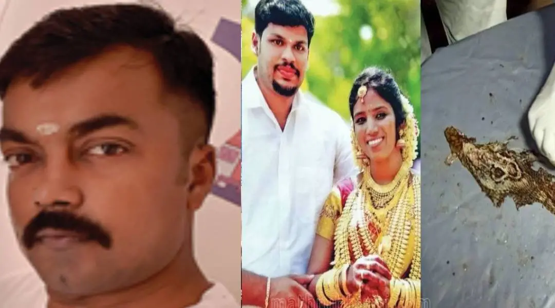 മവീഷ്‌കുമാര്‍(ഇടത്ത്) ഉത്രയും സൂരജും(വലത്ത്)