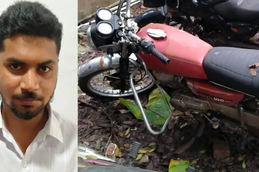 ആര്.എക്സ് 100 ബൈക്കില് ബജാജിന്റെ എഞ്ചിന് ഘടിപ്പിച്ച് വില്പന, ആശിഷ് പോക്സോ കേസിലും പ്രതി