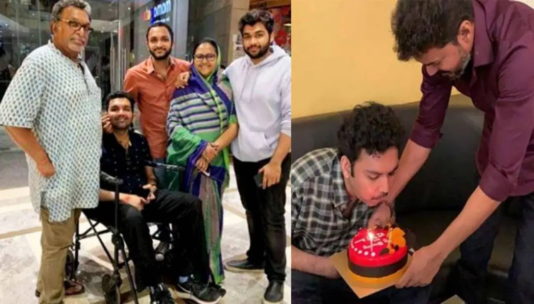 നാസര്‍ കുടുംബത്തോടൊപ്പം, വിജയ് ഫൈസലിനോടൊപ്പം
