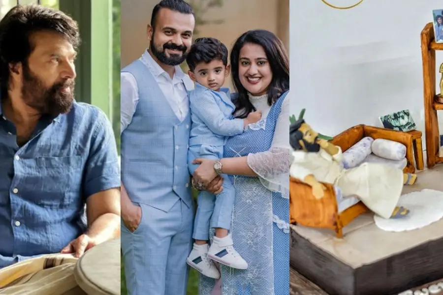 മിനിയേച്ചർ മമ്മൂട്ടി, പുരസ്കാരങ്ങൾ; വ്യത്യസ്തമായ പിറന്നാൾ കേക്കൊരുക്കി കട്ട ഫാൻ പ്രിയ കുഞ്ചാക്കോ