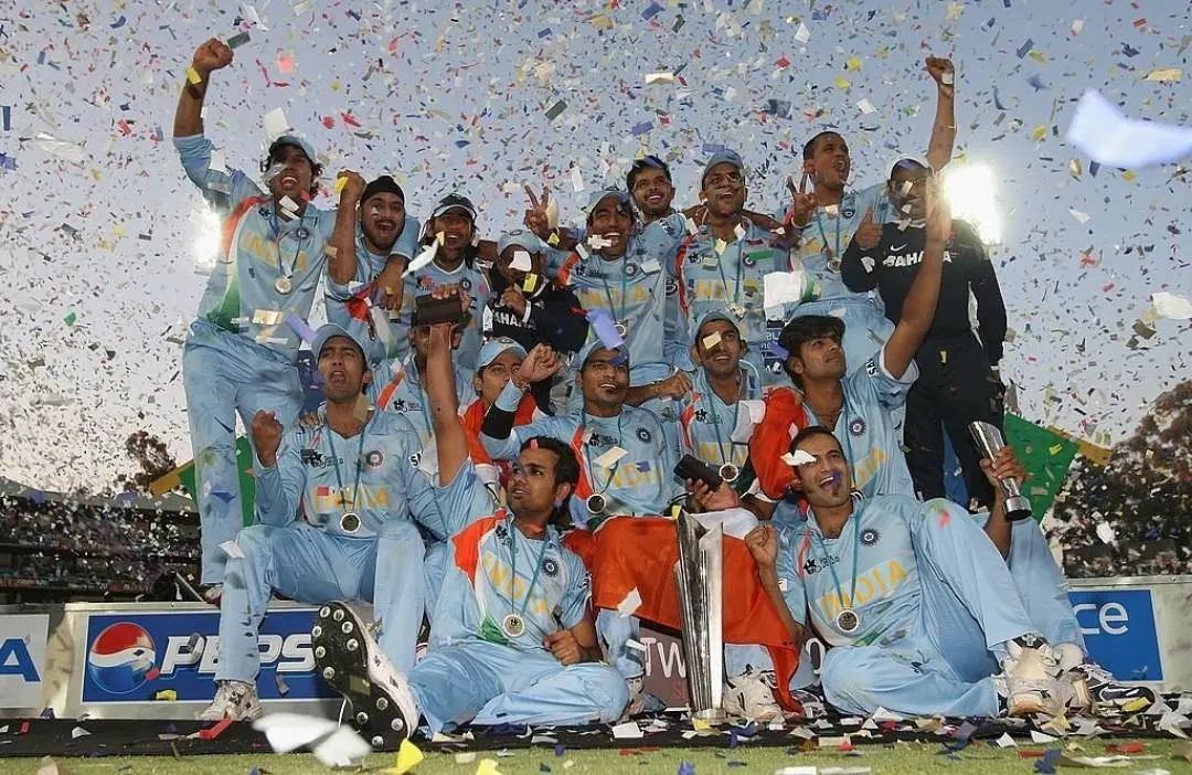 ഇന്ത്യയുടെ വിജയാഘോഷം | Photo: ICC
