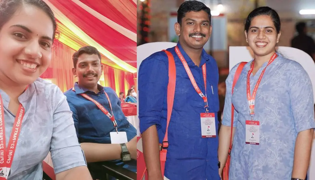 ആര്യാ രാജേന്ദ്രനും സച്ചിന്‍ ദേവും ഫെയ്‌സ്ബുക്കില്‍ പങ്കുവച്ച ചിത്രങ്ങള്‍