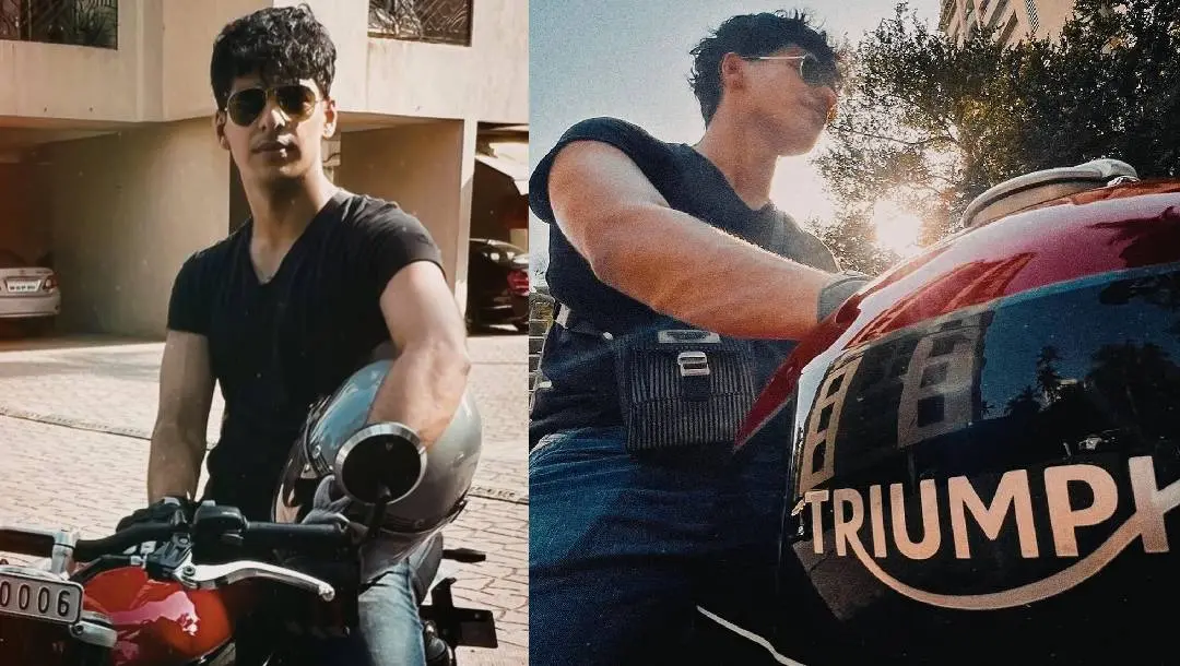 ഇഷാന് ഖട്ടര് പുതിയ ബൈക്കില് |Photo: Social Media