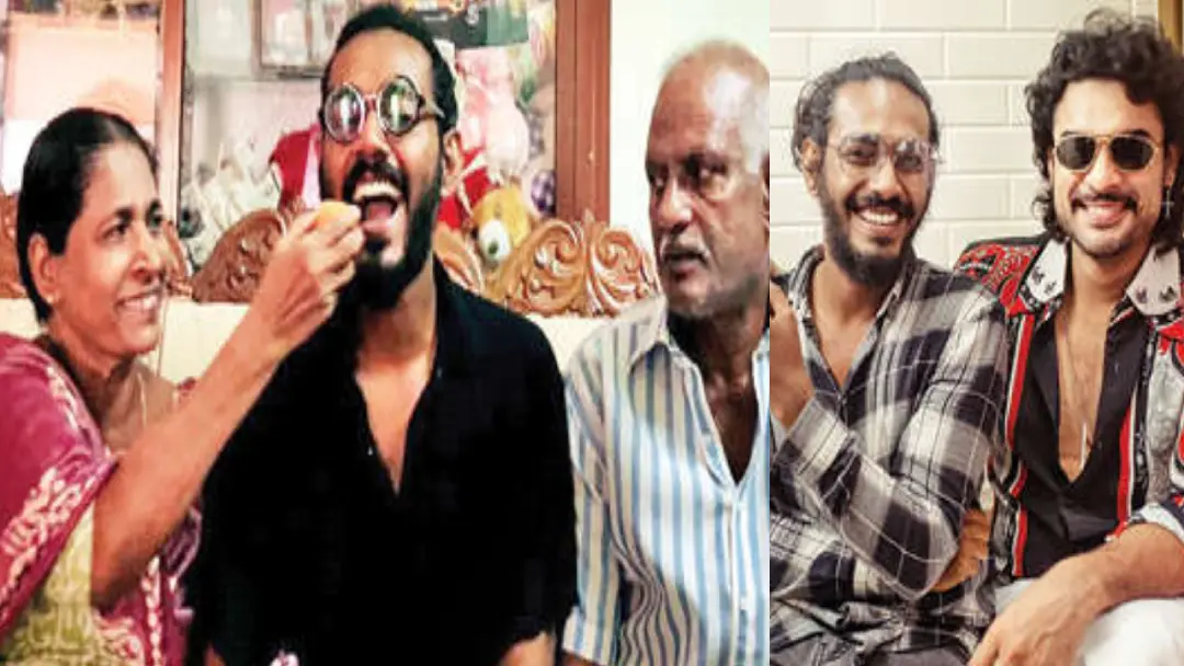 സംസ്ഥാന ചലച്ചിത്രപുരസ്കാരം ലഭിച്ച ശേഷം തിങ്കളാഴ്ച ചേരാനല്ലൂരിലെ വീട്ടില് എത്തിയ മെല്വിന് അമ്മ സിസിലി മധുരം നല്കുന്നു. അച്ഛന് ജോയ് സമീപം
മിന്നല് മുരളിയുടെ ചിത്രീകരണസമയത്ത് ടൊവിനോ തോമസിനൊപ്പം മെല്വിന് ജോയ്
