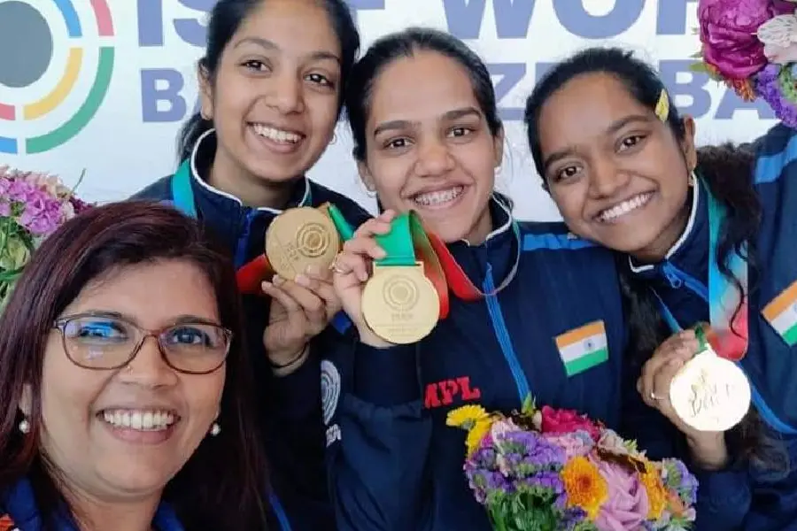 ഷൂട്ടിങ് ലോകകപ്പ് : ഇന്ത്യന്‍ വനിതകള്‍ക്ക് സ്വര്‍ണം