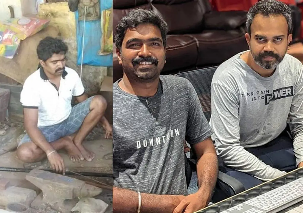 ലോക് ഡൗണില് പിതാവിന്റെ ആലയില് ജോലി ചെയ്യുന്ന രവി ബസ്രൂര്, പ്രശാന്ത് നീലിനൊപ്പം രവി ബസ്രൂര്