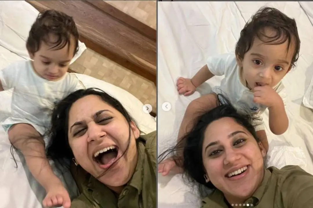 മകന് ലൂക്കയ്ക്കൊപ്പം മിയ ജോര്ജ്ജ് | Photo: instagram/ miya george