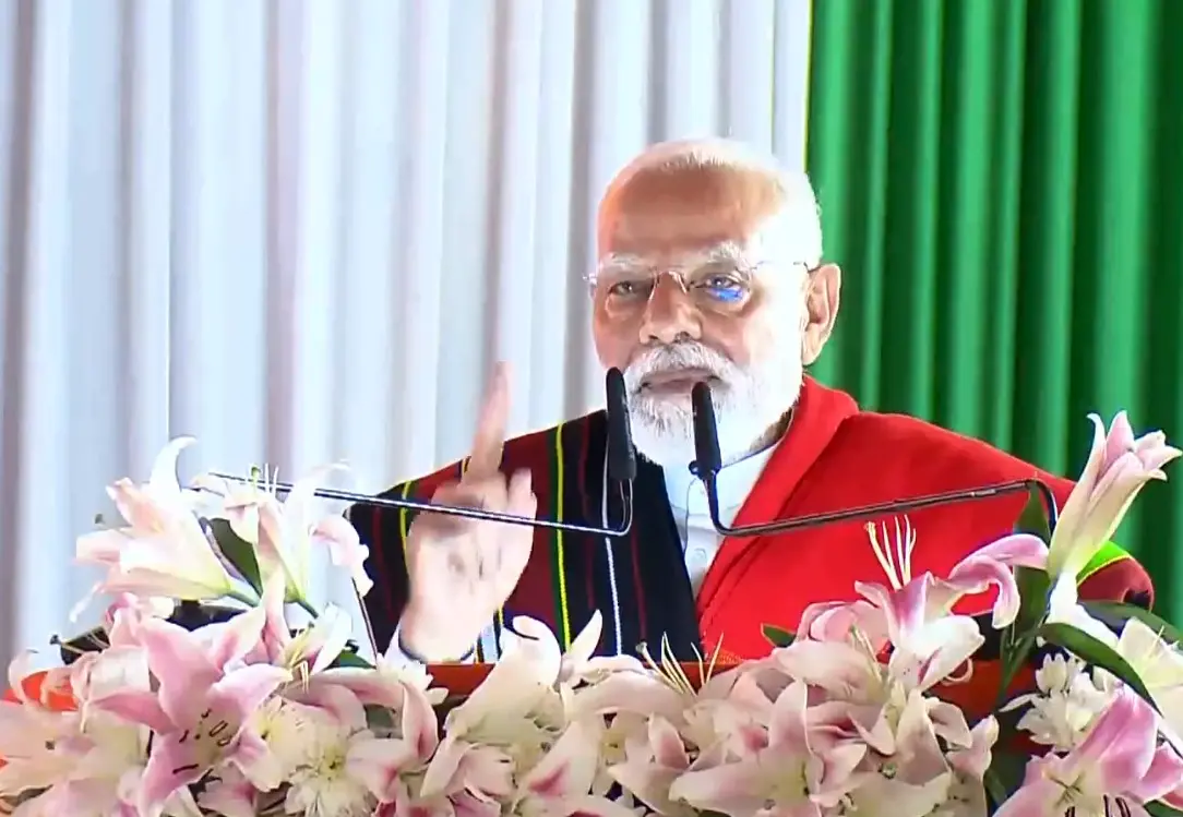 Narendra Modi in Manipur | ANI