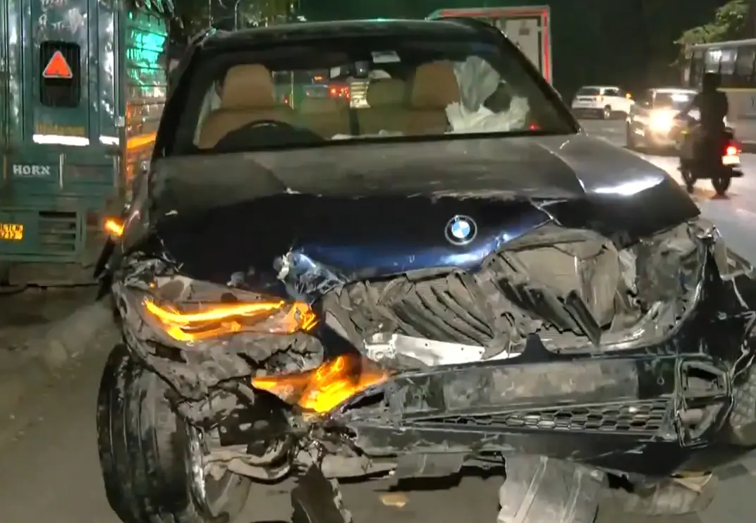 BMW car involved in the accident in Delhi | ANI