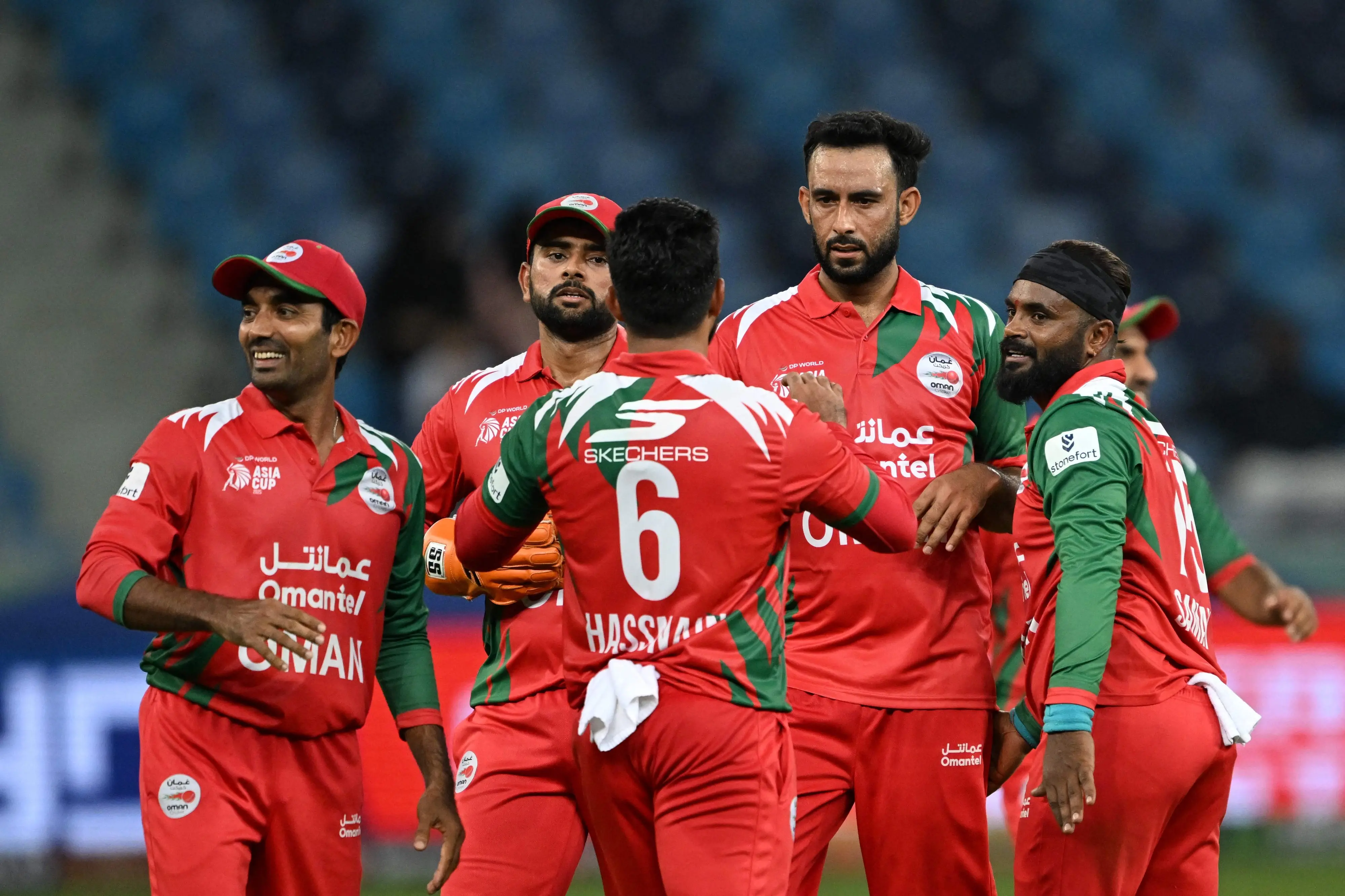 Oman cricket team in action | File photo: AFP
