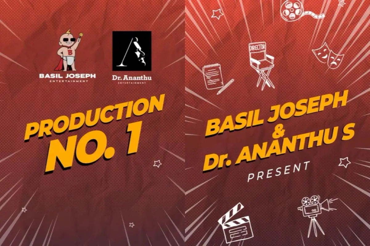 Basil Joseph and Dr Ananthu S announce their new film production venture on Instagram | Photo: Instagram/ibasiljoseph