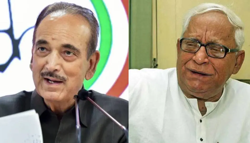 ഗുലാം നബി ആസാദ്, ബുദ്ധദേവ് ഭട്ടാചാര്യ | photo: PTI