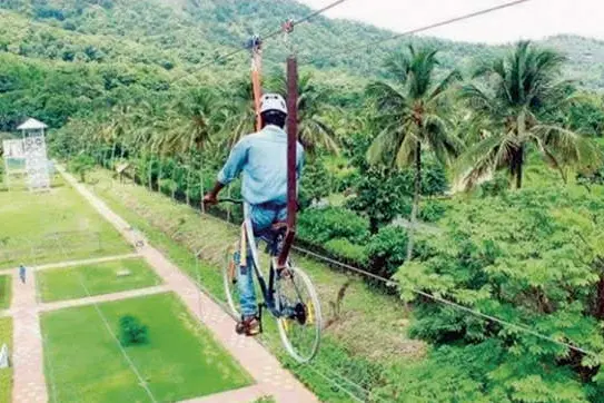 ആകാശത്ത് സൈക്കിൾ ചവിട്ടാം, പ്രകൃതിഭംഗി ആസ്വദിക്കാം; ആക്കുളം തയ്യാറെടുക്കുന്നു