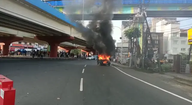 car fire
