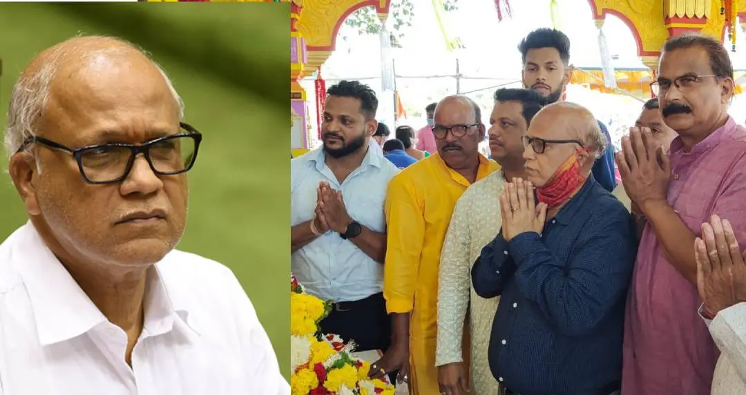 ദിഗംബര് കാമത്ത്, ഗോവയിലെ കോണ്ഗ്രസ് സ്ഥാനാര്ഥികല്ക്കൊപ്പം ക്ഷേത്രത്തിലെത്തി പ്രതിജ്ഞെയെടുക്കുന്നു
