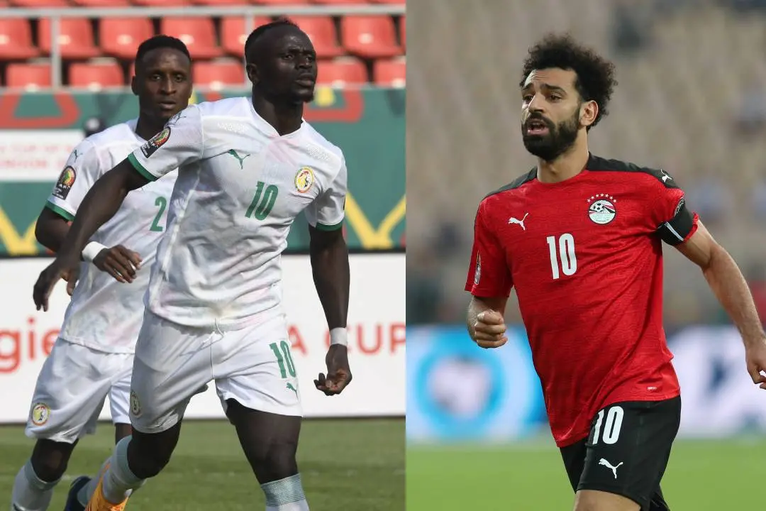സാദിയോ മാനേയും മുഹമ്മദ് സലായും | Photo: twitter| @CAF_Online