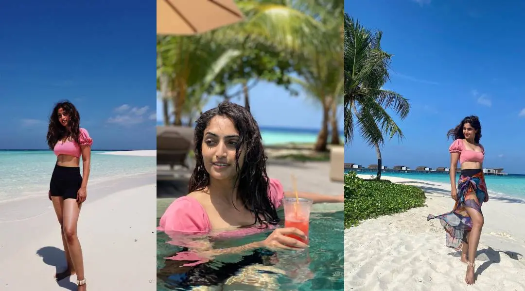 റെബ മോണിക്ക ജോൺ മാലദ്വീപിൽ | ഫോട്ടോ: www.instagram.com/reba_john/