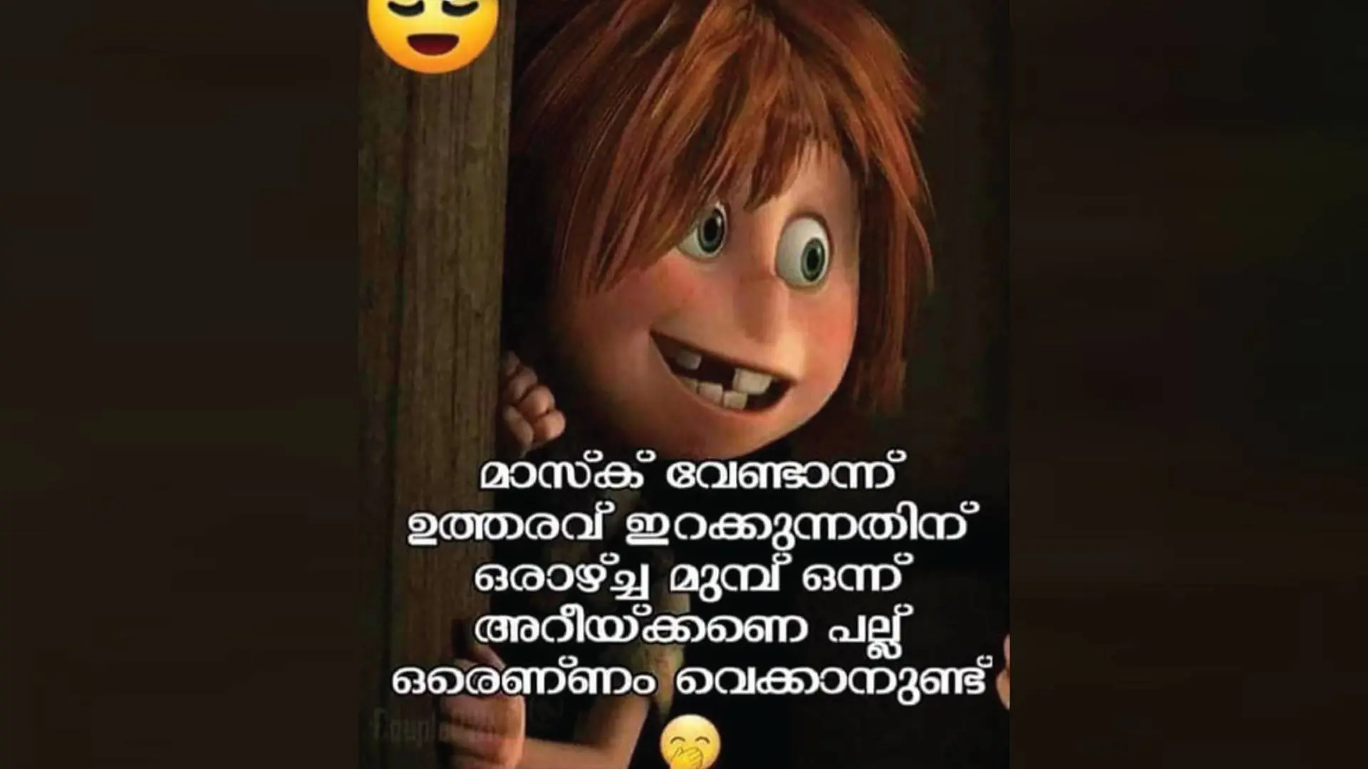മാസ്ക് വാര്ത്തയുമായി ബന്ധപ്പെട്ട് ഇറങ്ങിയ ട്രോളുകളിലൊന്ന്