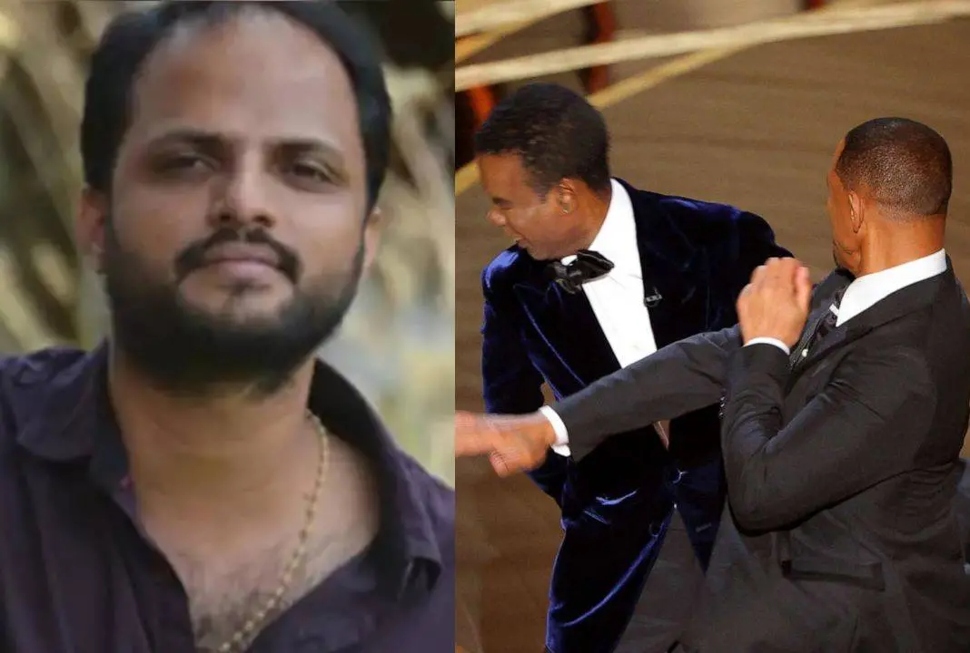 ജൂഡ് ആന്റണി ജോസഫ്, വില് സ്മിത്ത് ക്രിസ് റോക്കിനെ മര്ദ്ദിക്കുന്നു