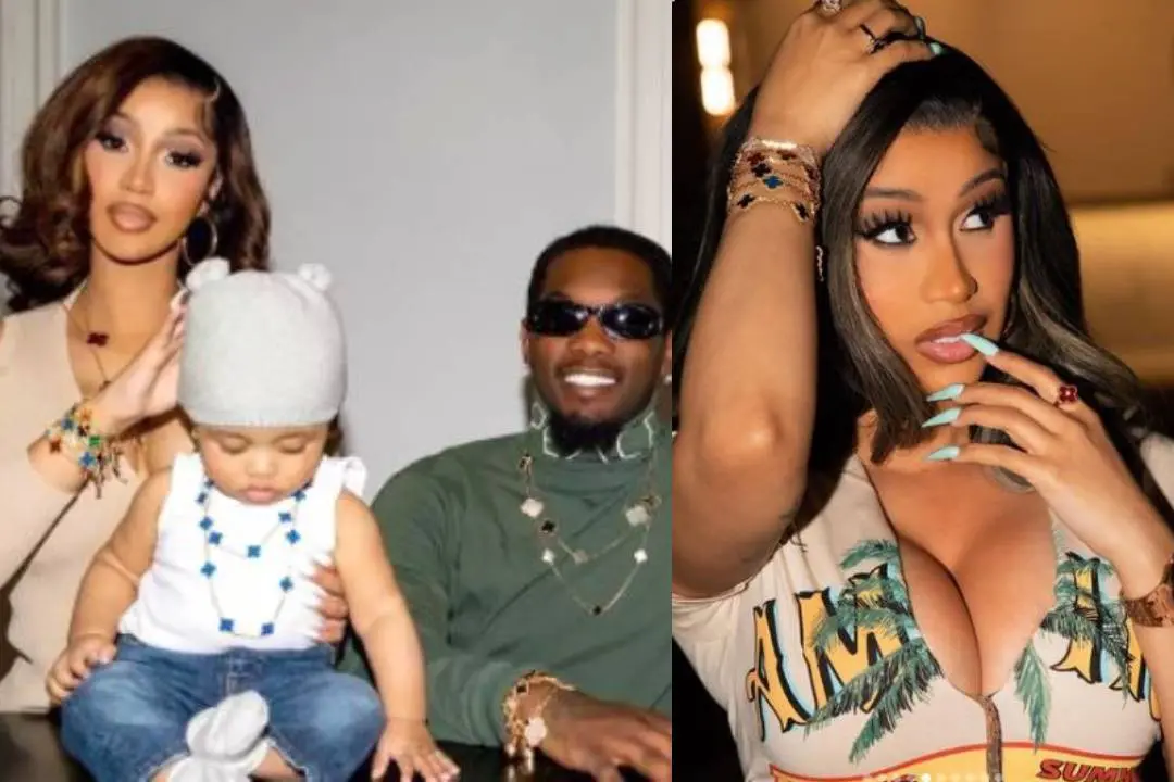 കാര്‍ഡി ബിയും ഓഫ്‌സെറ്റും മകനൊപ്പം | Photo: instagram/ cardi b
