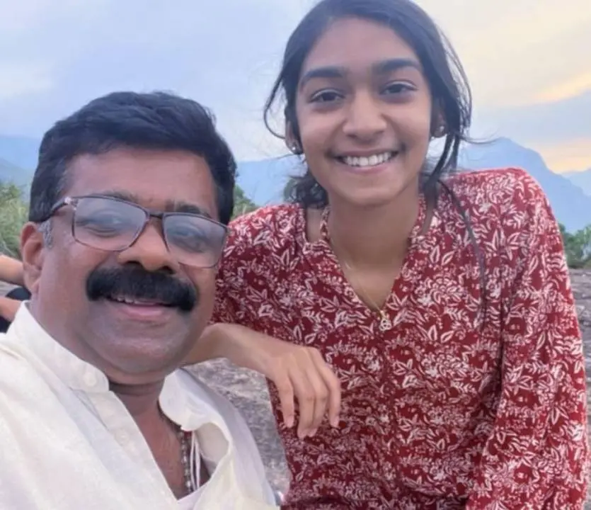 അഭിഭാഷകനായ ജയറാം സുബ്രമണി മകള് അവന്തികയോടൊപ്പം | Photo: facebook/ Jayaram Subramani
