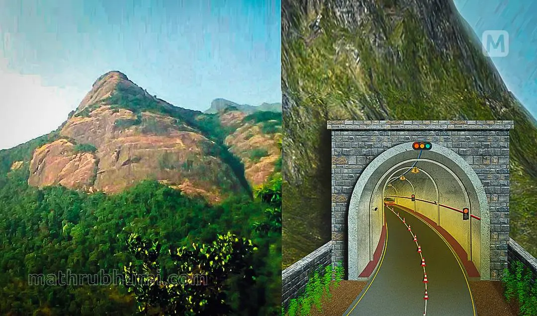 സ്വര്ഗംകുന്ന്, ആനക്കാംപൊയില്-മേപ്പാടി തുരങ്കപാത ചിത്രീകരണം | ഫോട്ടോ: മാതൃഭൂമി