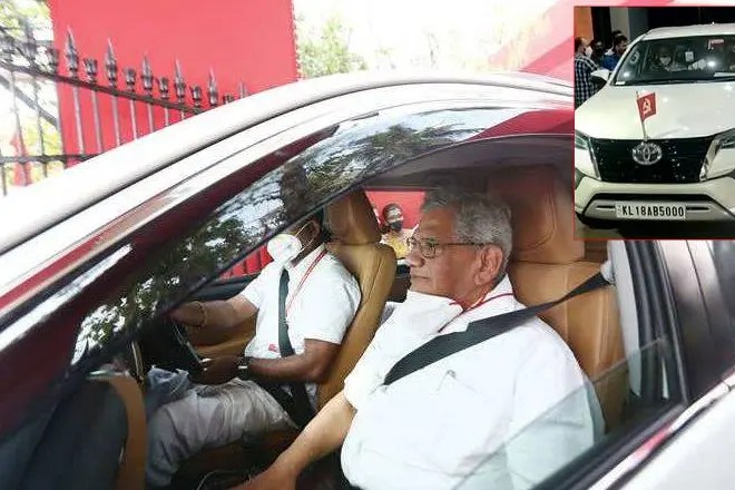 യെച്ചൂരി സഞ്ചരിച്ചത് എസ്.ഡി.പി.ഐക്കാരന്റെ കാറിലെന്ന് ബിജെപി; താൻ മുസ്ലിം ലീഗുകാരനെന്ന് കാർ ഉടമ