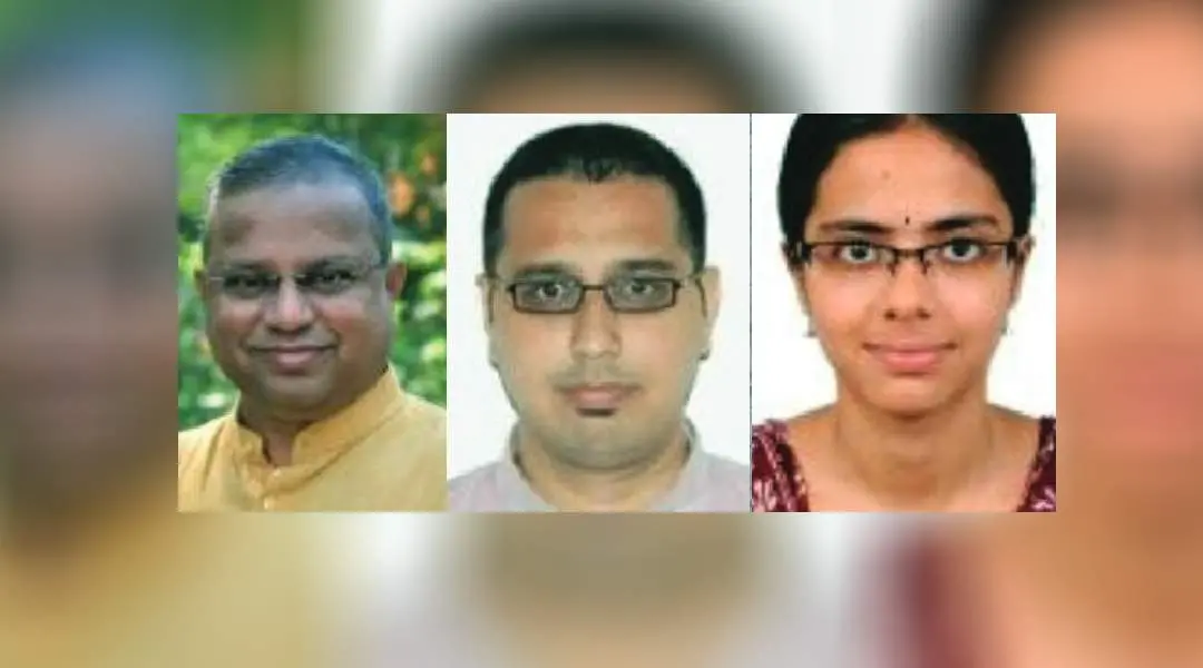 പ്രൊഫ. ജി.കെ. സുരൈഷ്‌കുമാർ, ഡോ. നീരവ് ഭട്ട്, ശുഭശ്രീ ശ്രീധർ